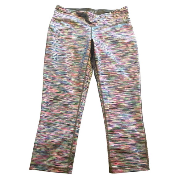 Ideology Red and Pink Leggings Dynamic Pattern Stretch Fit - Picture 1 of 5
